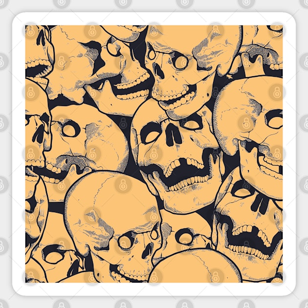 Skull Halloween Sticker by igzine